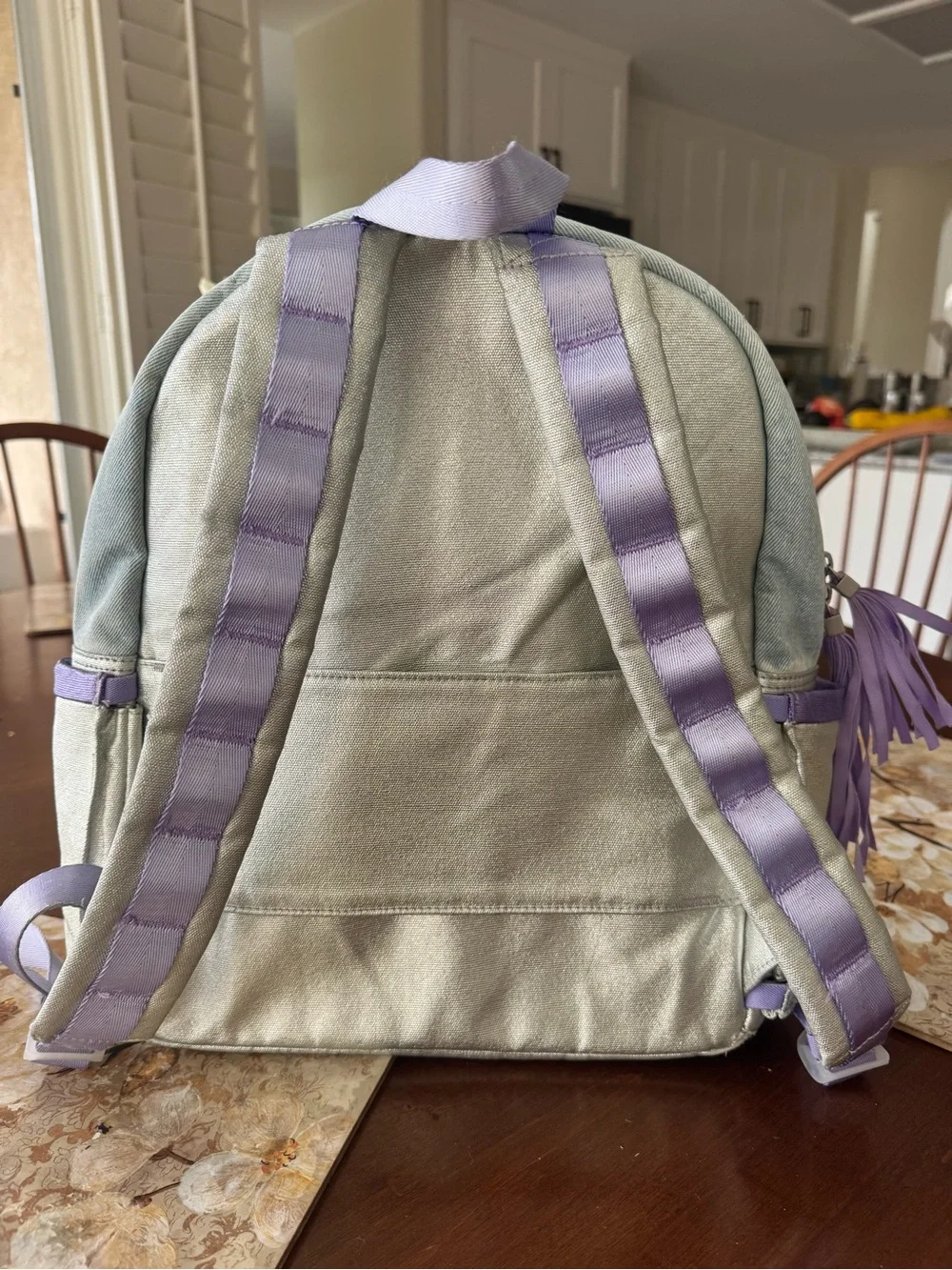 STATE Wrangler Kids Lavender & Silver Star Denim Backpack